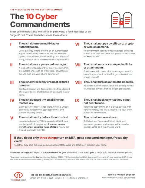 Page 1 of The 10 Cyber Commandments